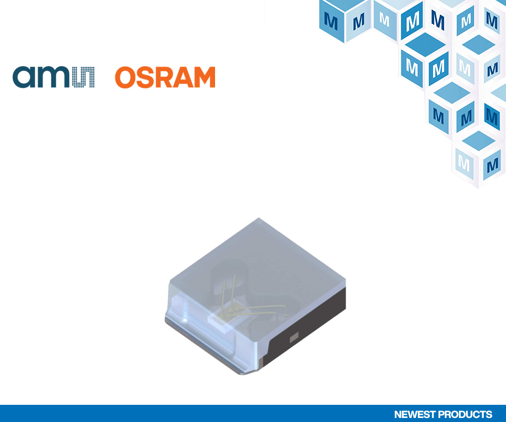 貿澤電子開售適合工業(yè)LiDAR和測距應用的ams OSRAM SPL S1L90H單通道SMT激光器