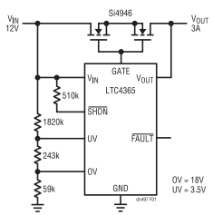 為敏感電路提供過(guò)壓及電源反接保護(hù)!
