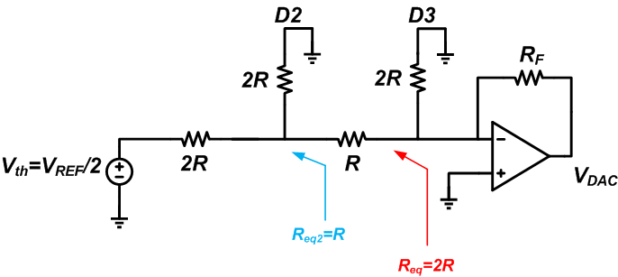 電壓模式R-2R DAC的工作原理和特性 電壓模式R-2R DAC的工作原理和特性
