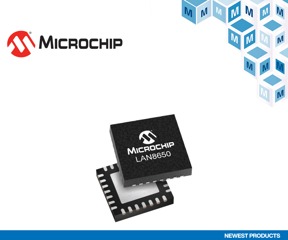 貿(mào)澤電子開售適合汽車與工業(yè)應(yīng)用的Microchip Technology LAN8650和LAN8651單對(duì)以太網(wǎng)交換機(jī)