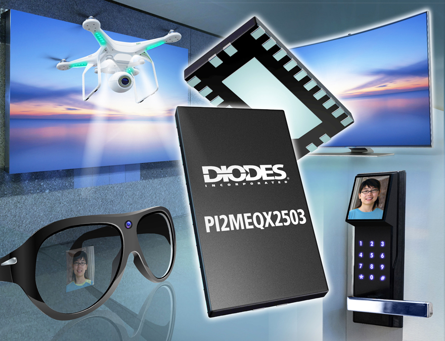 Diodes公司的低功耗1.8V、2.5Gbps、雙數(shù)據(jù)通道ReDriver支持 MIPI D-PHY 1.2協(xié)議